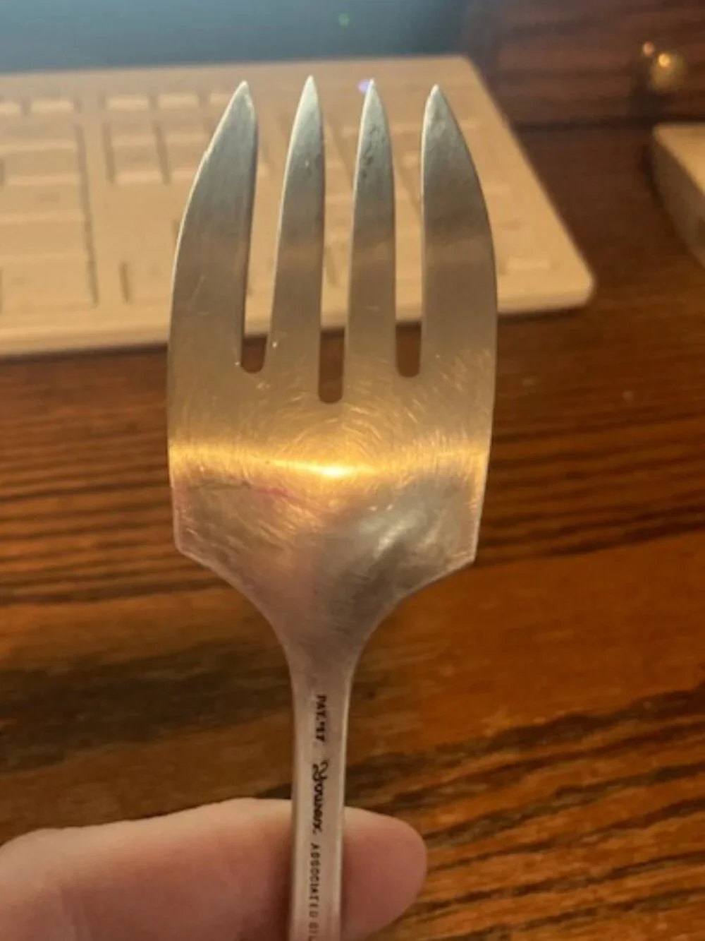 Vintage Silverplated Serving Fork